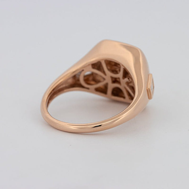 Diamond Initial "G" Signet Ring - ZIZOV DIAMONDS