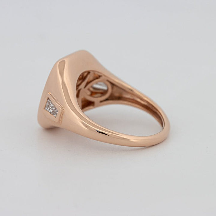 Diamond Initial "N" Signet Ring - ZIZOV DIAMONDS