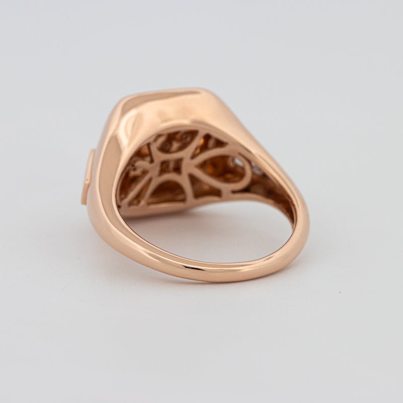 Diamond Initial "N" Signet Ring - ZIZOV DIAMONDS