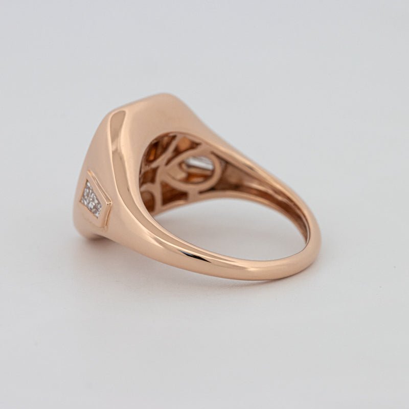 Diamond Initial "N" Signet Ring - ZIZOV DIAMONDS