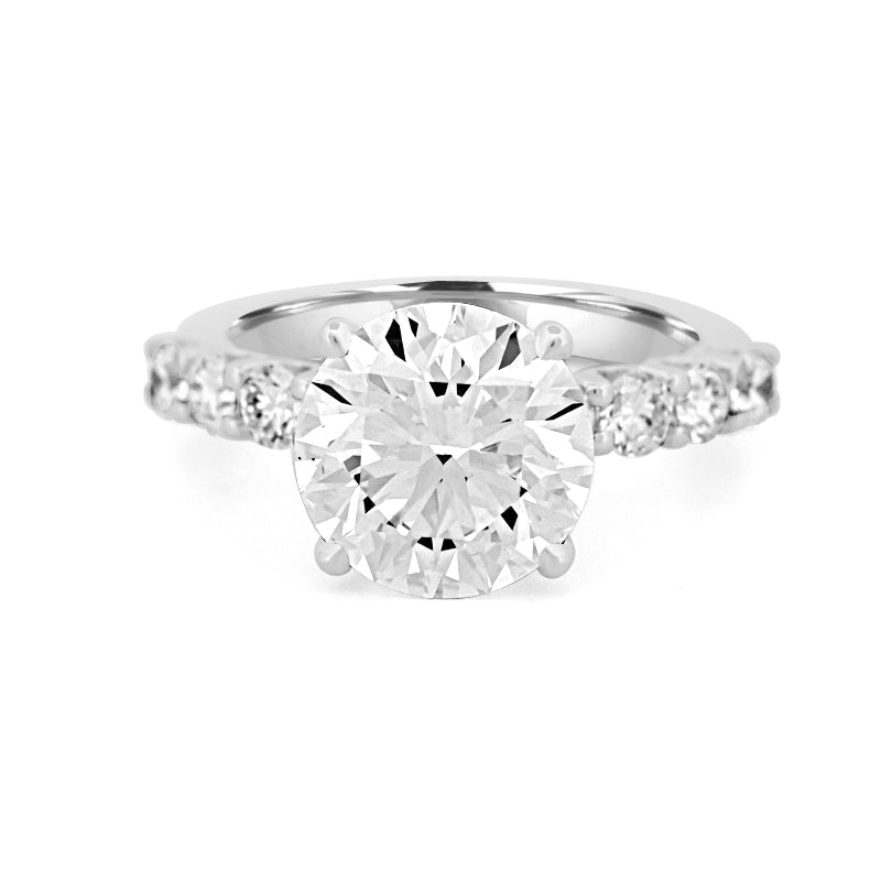 "Eydís" Solitaire Pavé (LG) - ZIZOV DIAMONDS