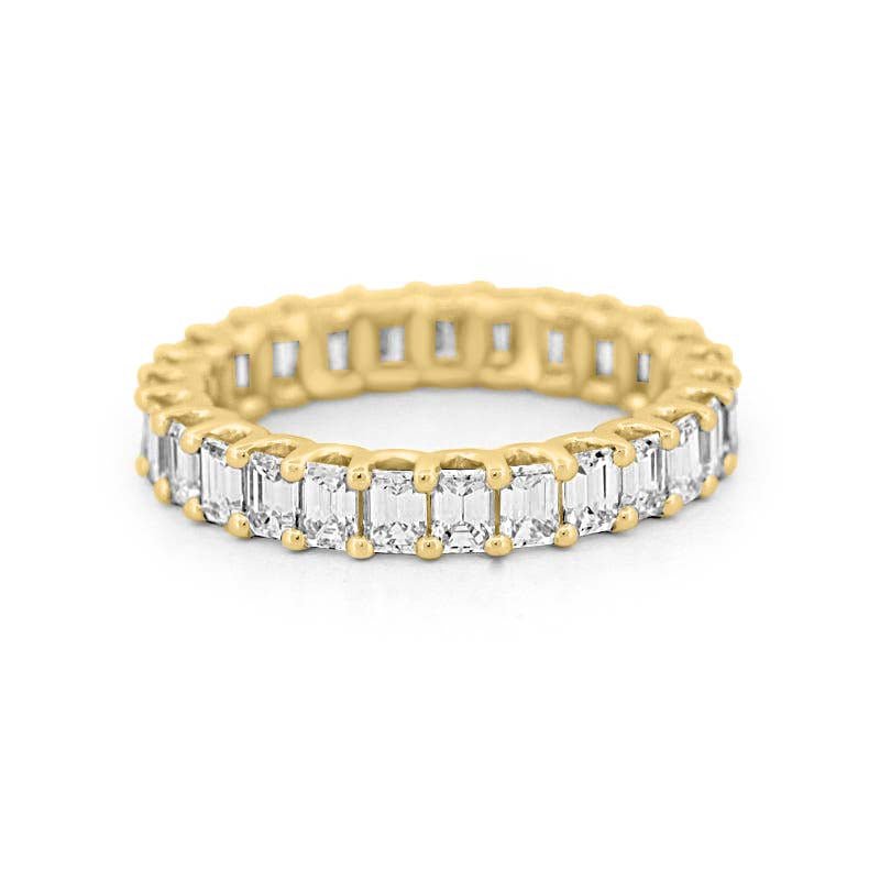 Full Emerald Eternity Band - ZIZOV DIAMONDS