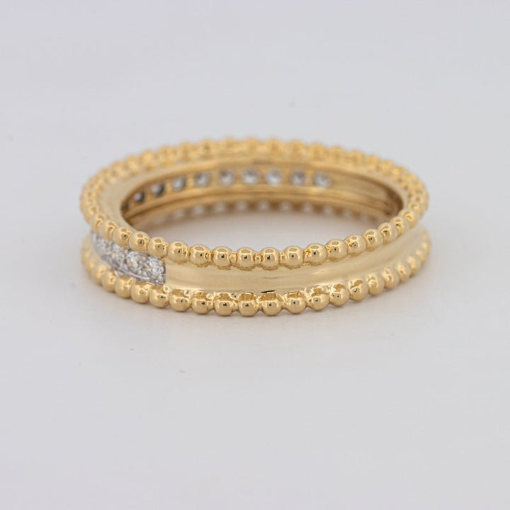 Half Eternity Dot Ring - ZIZOV DIAMONDS