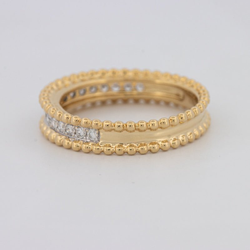 Half Eternity Dot Ring - ZIZOV DIAMONDS