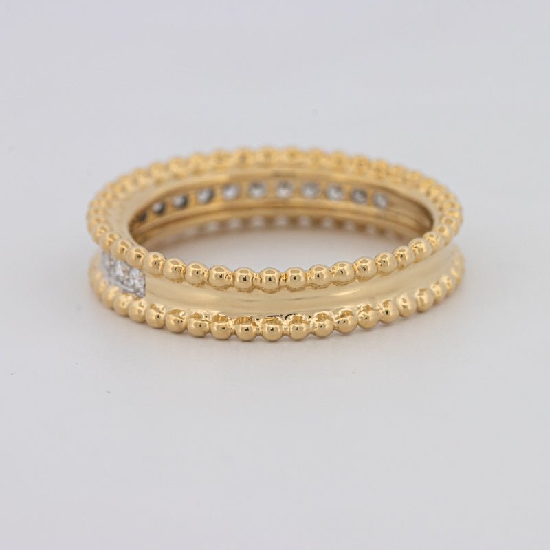 Half Eternity Dot Ring - ZIZOV DIAMONDS