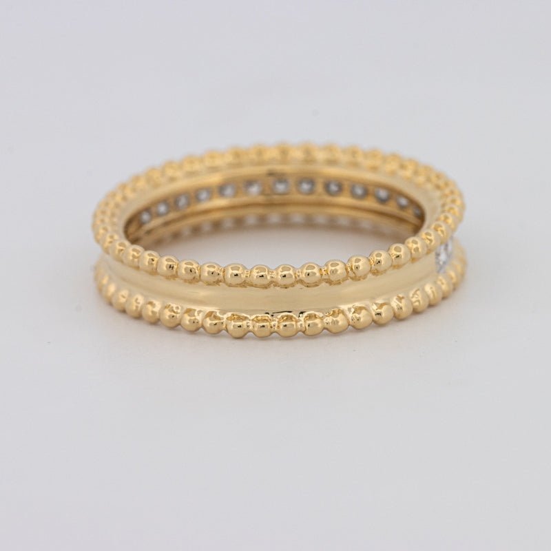 Half Eternity Dot Ring - ZIZOV DIAMONDS