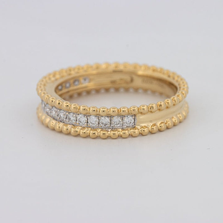 Half Eternity Dot Ring - ZIZOV DIAMONDS