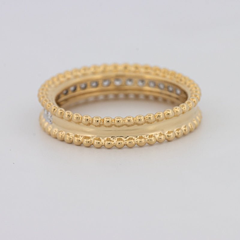 Half Eternity Dot Ring - ZIZOV DIAMONDS
