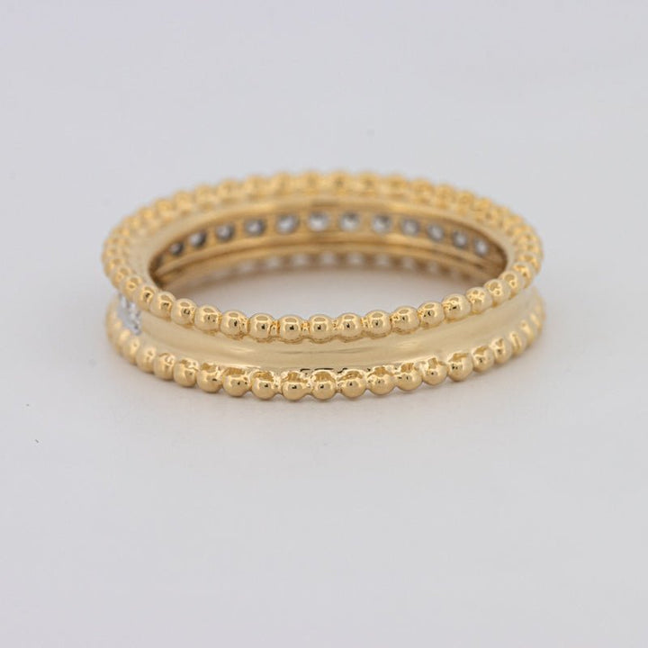 Half Eternity Dot Ring - ZIZOV DIAMONDS
