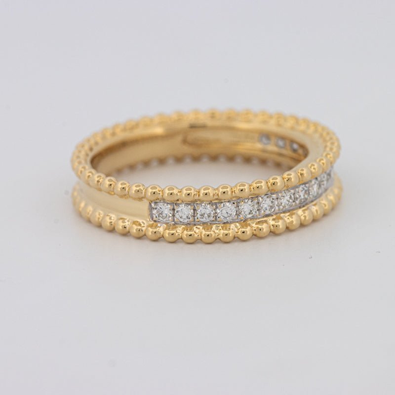 Half Eternity Dot Ring - ZIZOV DIAMONDS