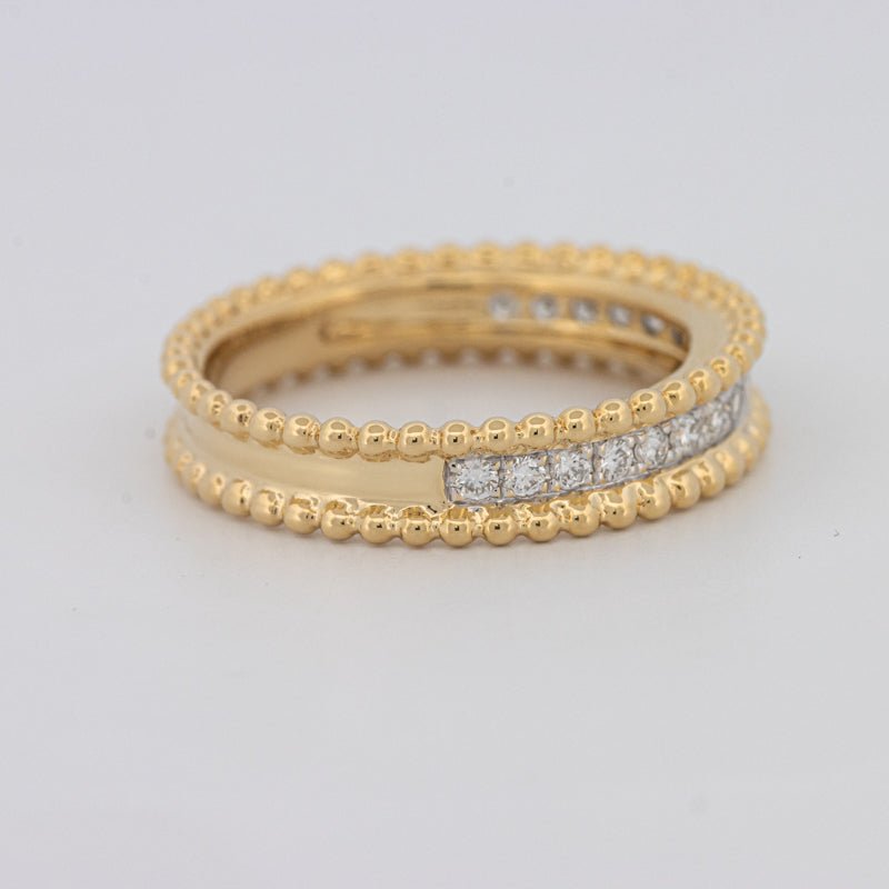 Half Eternity Dot Ring - ZIZOV DIAMONDS