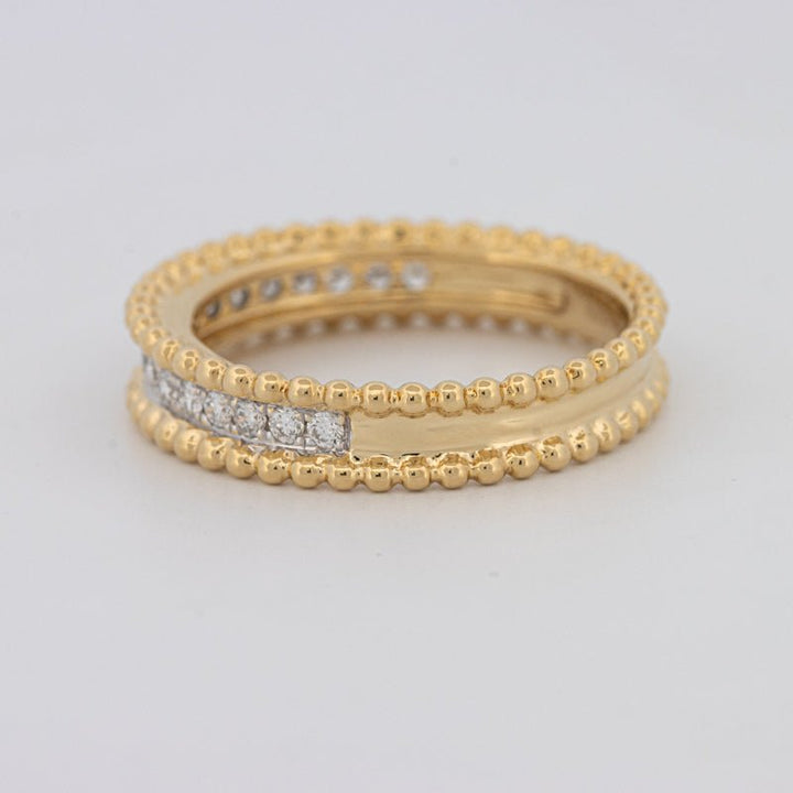 Half Eternity Dot Ring - ZIZOV DIAMONDS