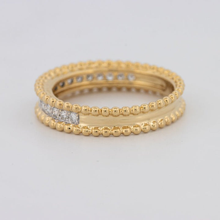 Half Eternity Dot Ring - ZIZOV DIAMONDS