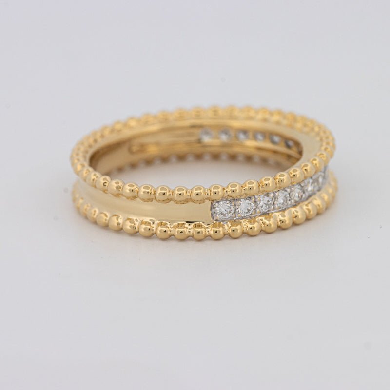 Half Eternity Dot Ring - ZIZOV DIAMONDS