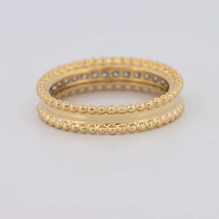 Half Eternity Dot Ring - ZIZOV DIAMONDS