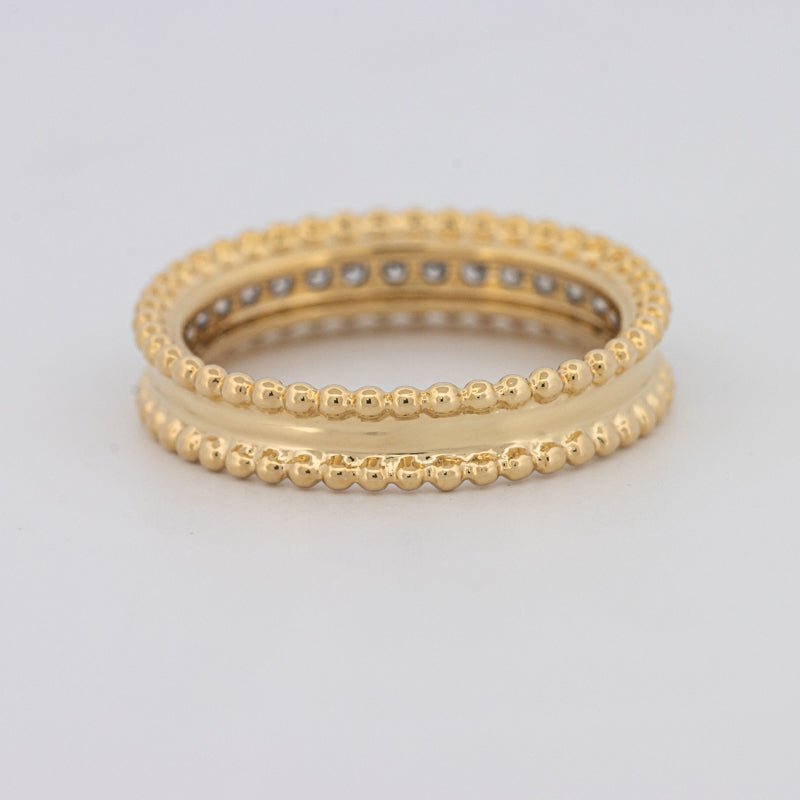 Half Eternity Dot Ring - ZIZOV DIAMONDS