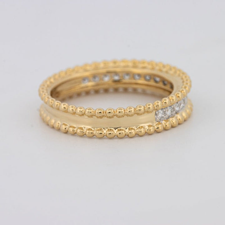 Half Eternity Dot Ring - ZIZOV DIAMONDS