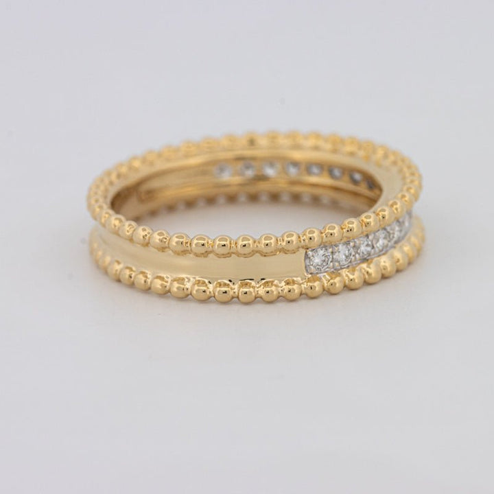 Half Eternity Dot Ring - ZIZOV DIAMONDS