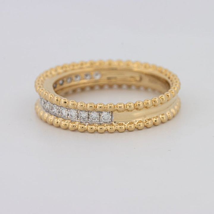 Half Eternity Dot Ring - ZIZOV DIAMONDS