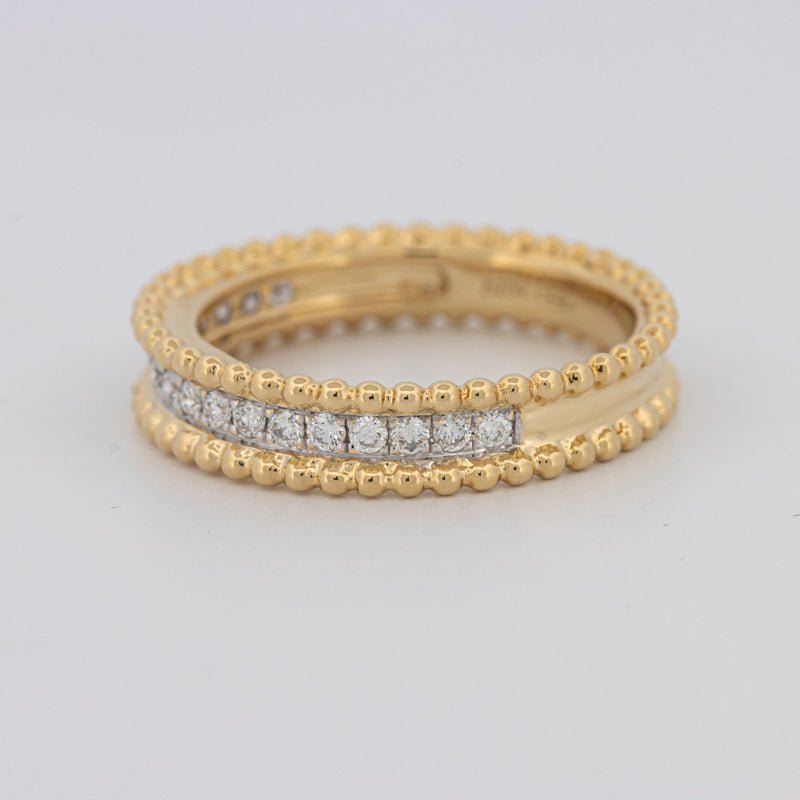Half Eternity Dot Ring - ZIZOV DIAMONDS