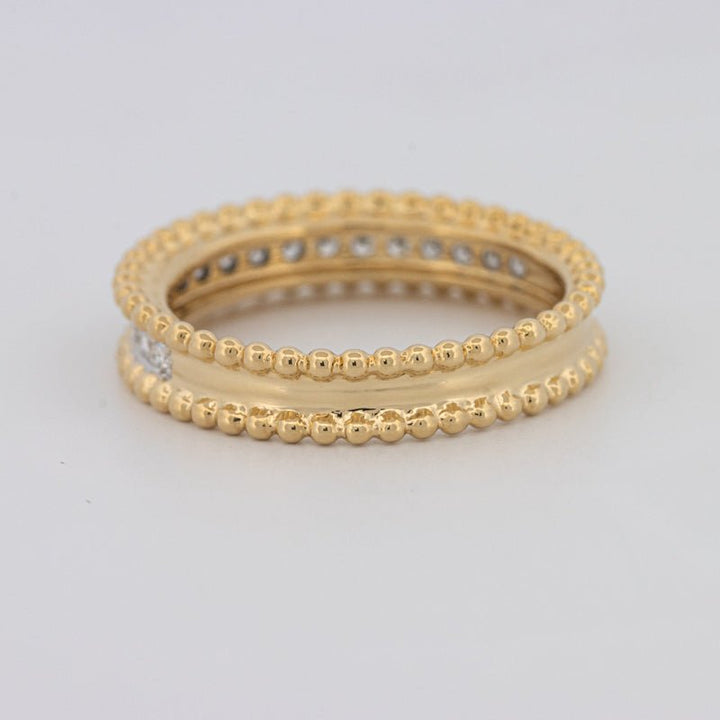 Half Eternity Dot Ring - ZIZOV DIAMONDS