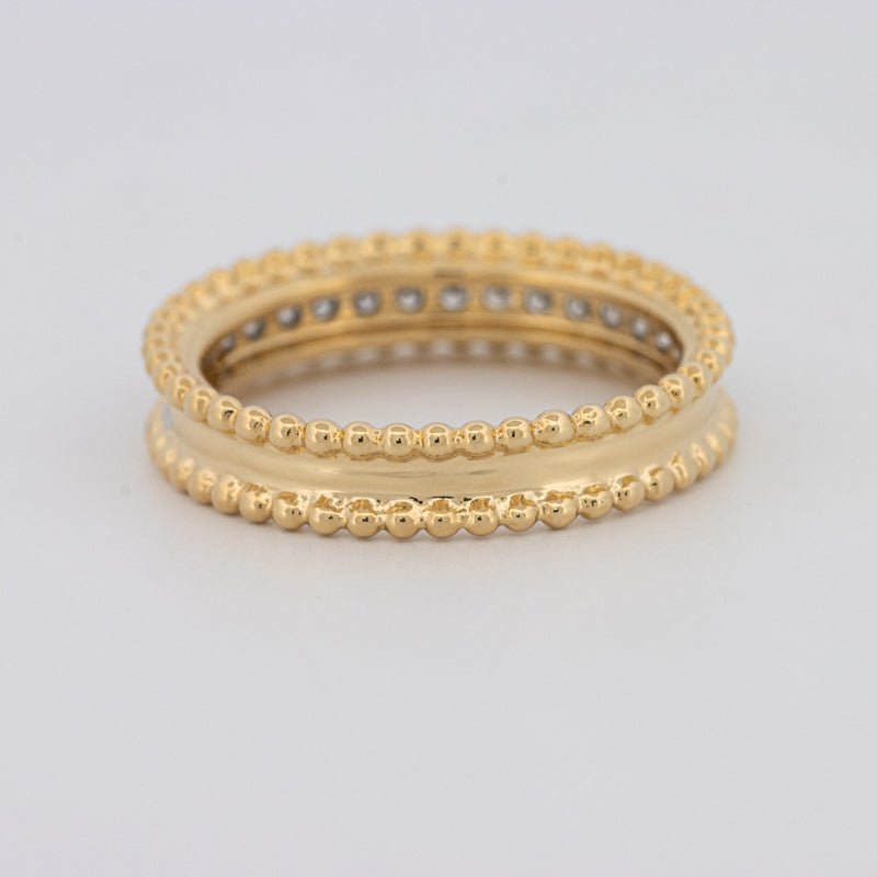 Half Eternity Dot Ring - ZIZOV DIAMONDS