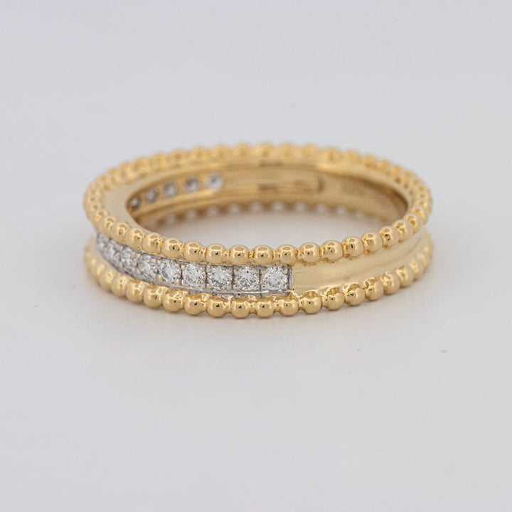 Half Eternity Dot Ring - ZIZOV DIAMONDS