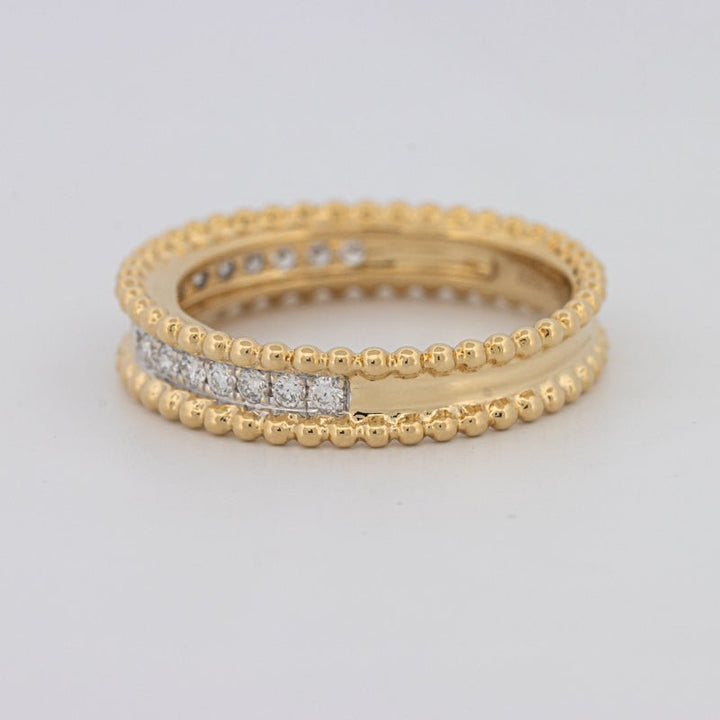 Half Eternity Dot Ring - ZIZOV DIAMONDS