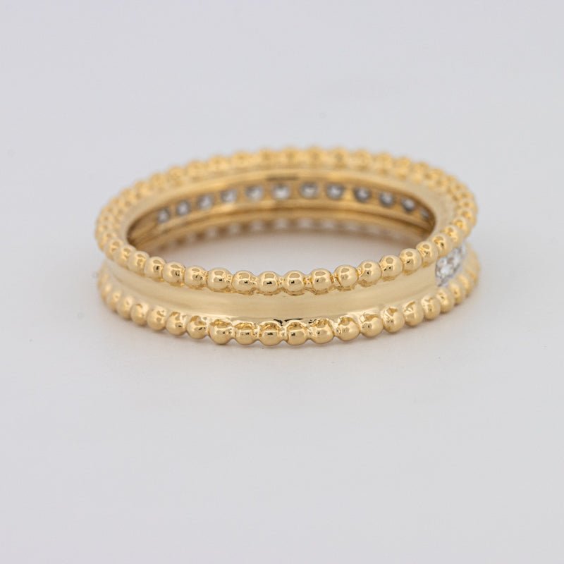 Half Eternity Dot Ring - ZIZOV DIAMONDS