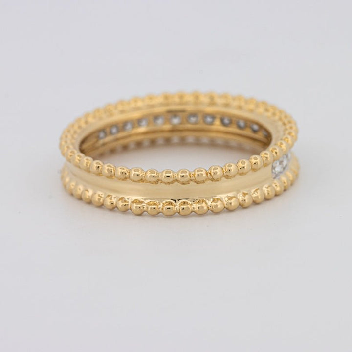 Half Eternity Dot Ring - ZIZOV DIAMONDS