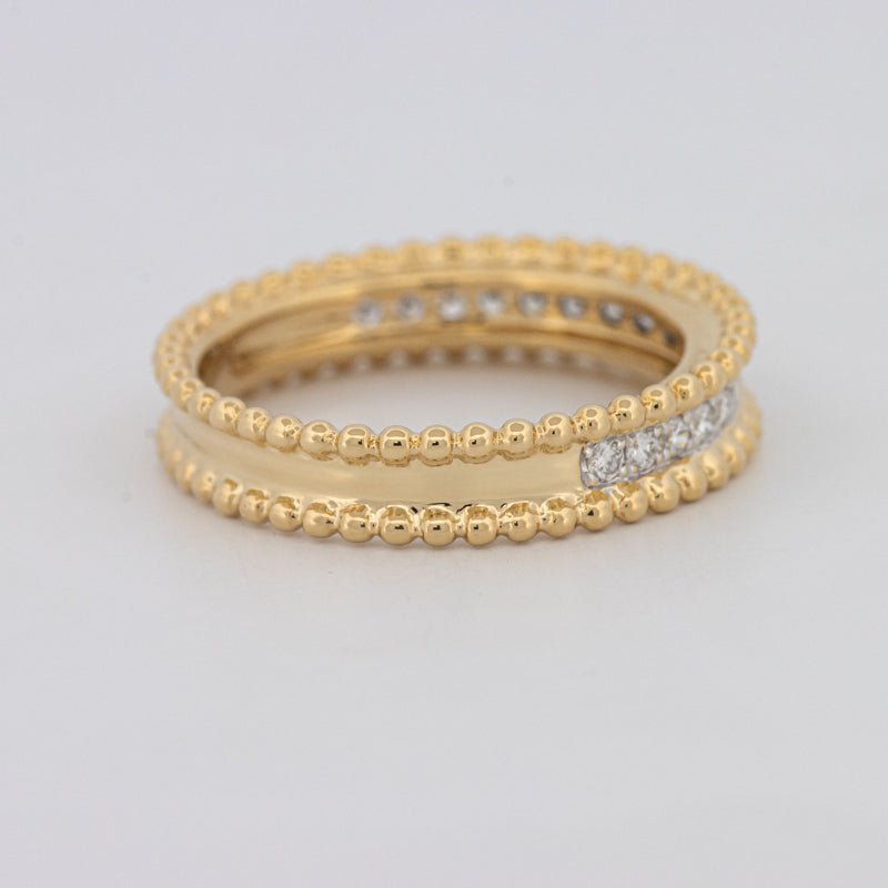 Half Eternity Dot Ring - ZIZOV DIAMONDS