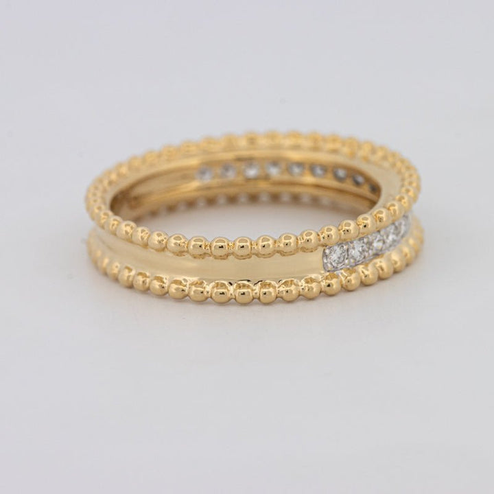 Half Eternity Dot Ring - ZIZOV DIAMONDS