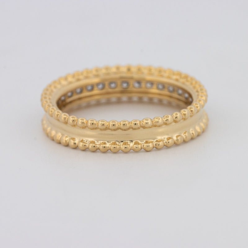 Half Eternity Dot Ring - ZIZOV DIAMONDS