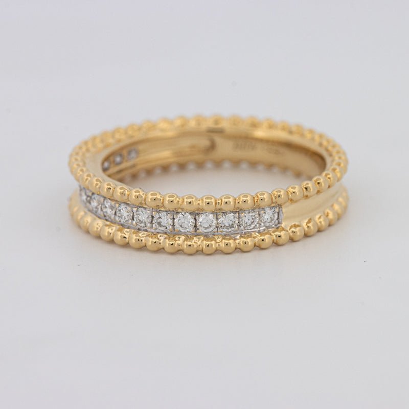 Half Eternity Dot Ring - ZIZOV DIAMONDS