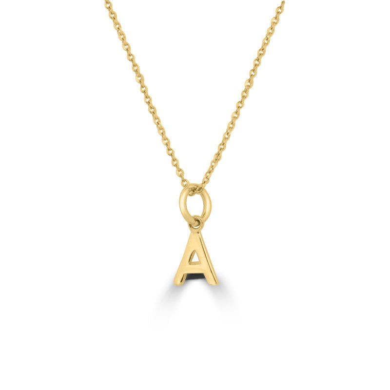 Initial "A" Pendant (small) - ZIZOV DIAMONDS