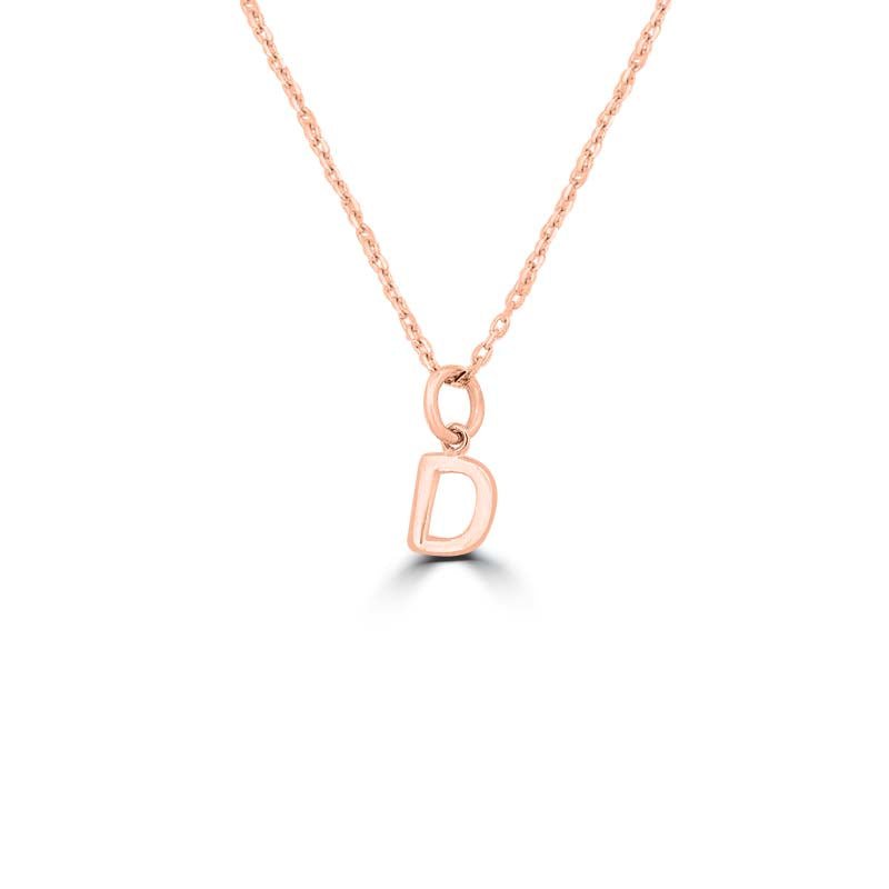 Initial "D" Pendant (small) - ZIZOV DIAMONDS
