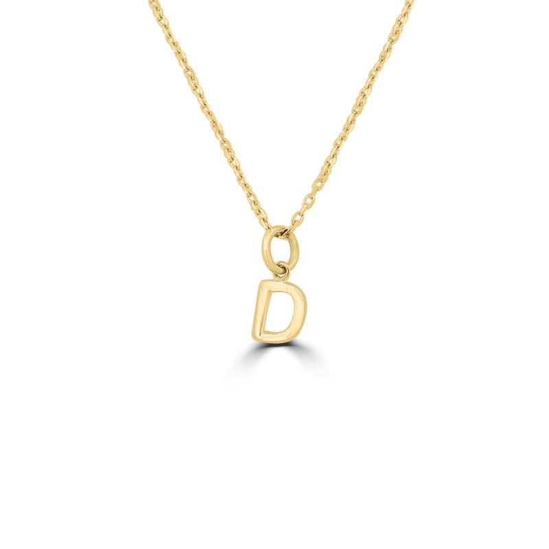 Initial "D" Pendant (small) - ZIZOV DIAMONDS