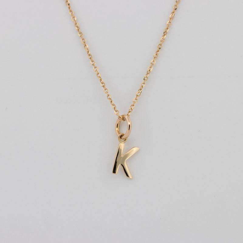 Initial "K" Pendant (small) - ZIZOV DIAMONDS