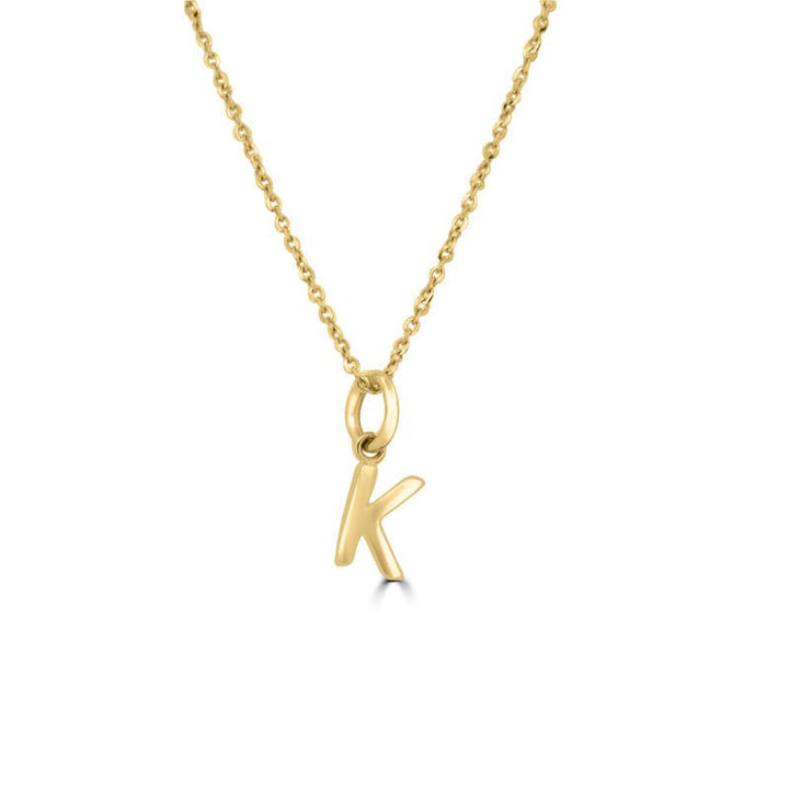 Initial "K" Pendant (small) - ZIZOV DIAMONDS