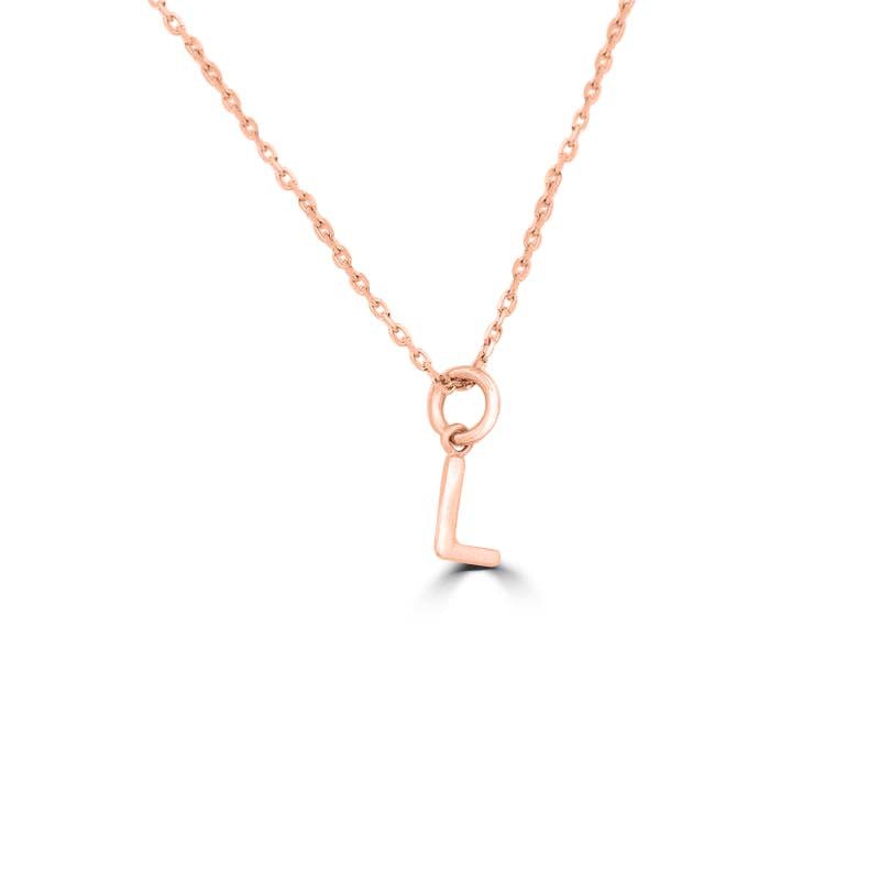 Initial "L" Pendant (small) - ZIZOV DIAMONDS