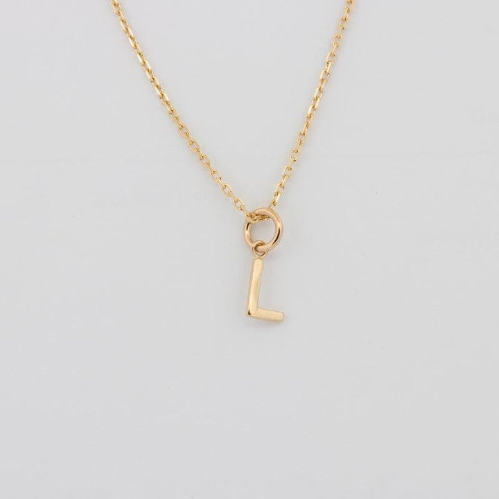 Initial "L" Pendant (small) - ZIZOV DIAMONDS