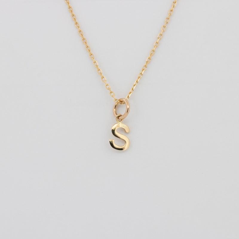 Initial "S" Pendant (small) - ZIZOV DIAMONDS