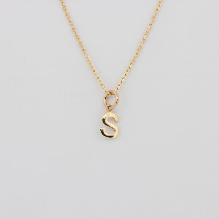 Initial "S" Pendant (small) - ZIZOV DIAMONDS