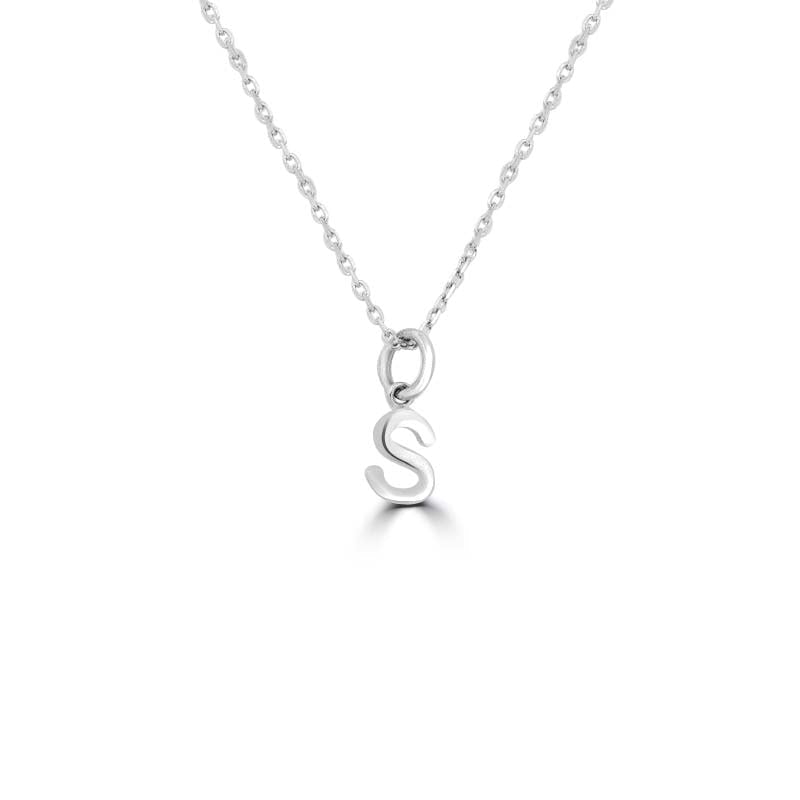 Initial "S" Pendant (small) - ZIZOV DIAMONDS