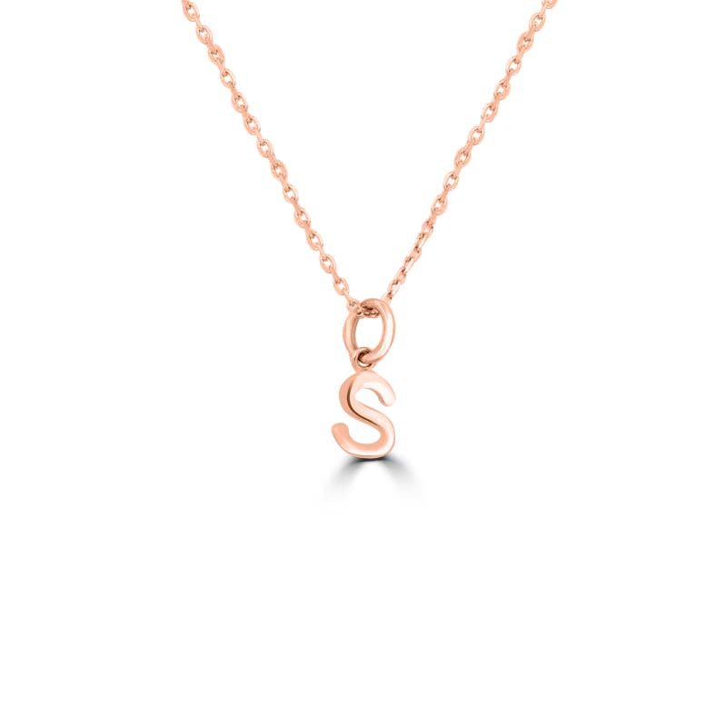 Initial "S" Pendant (small) - ZIZOV DIAMONDS