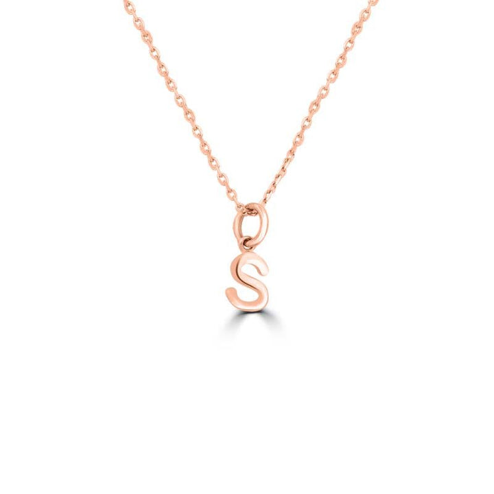 Initial "S" Pendant (small) - ZIZOV DIAMONDS