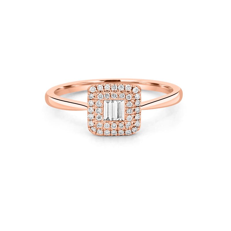 Invisible Baguette Diamond Ring - ZIZOV DIAMONDS