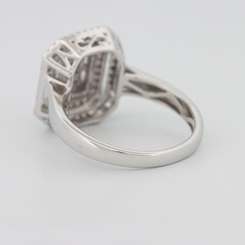 Invisible Double Halo Emerald ring - ZIZOV DIAMONDS