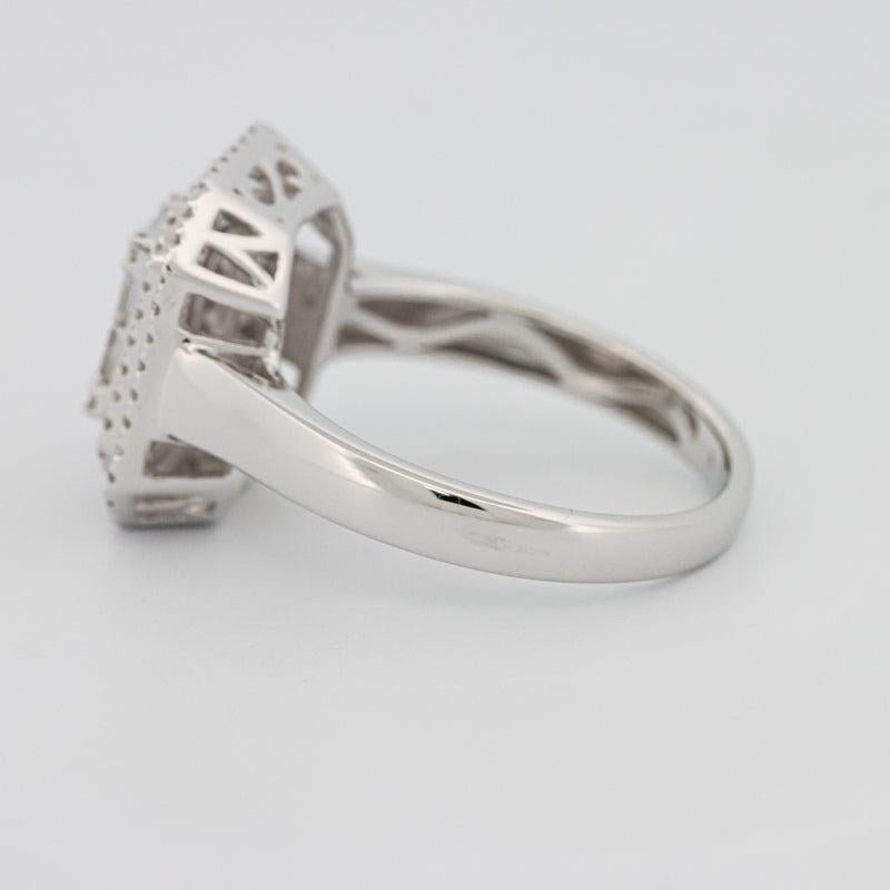 Invisible Double Halo Emerald ring - ZIZOV DIAMONDS