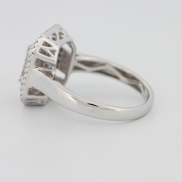 Invisible Double Halo Emerald ring - ZIZOV DIAMONDS